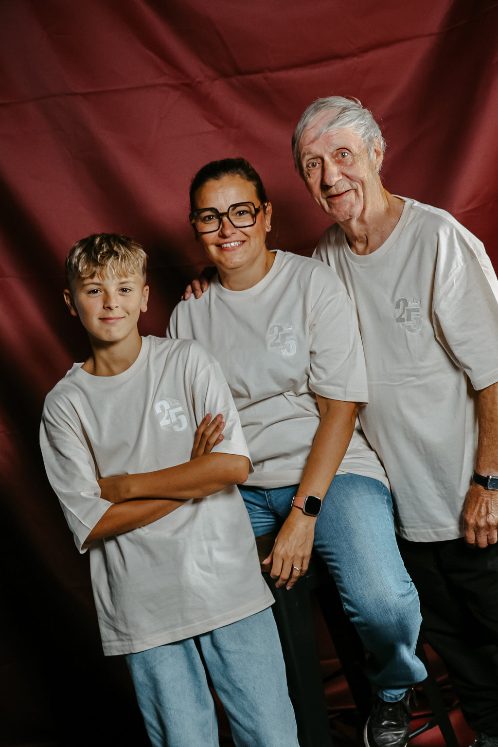 T-shirt 25 - Volwassenen - Gebroken wit