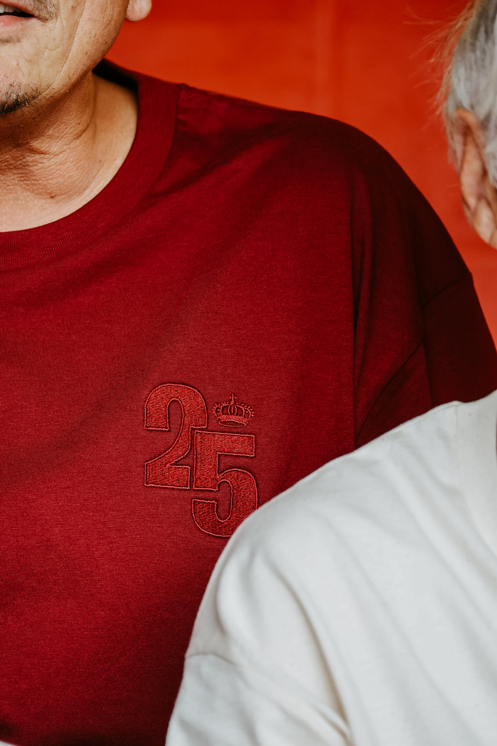 T-shirt 25 - Volwassenen - Bordeaux