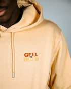 Hoodie geel volwassen