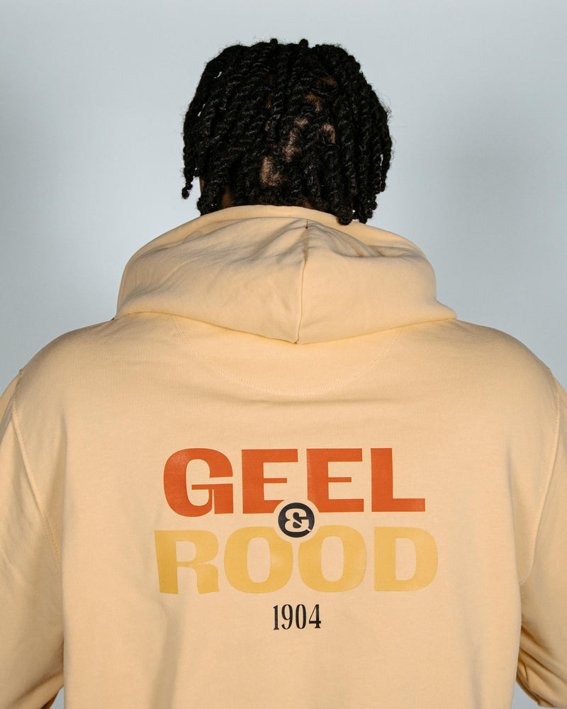 Hoodie geel volwassen