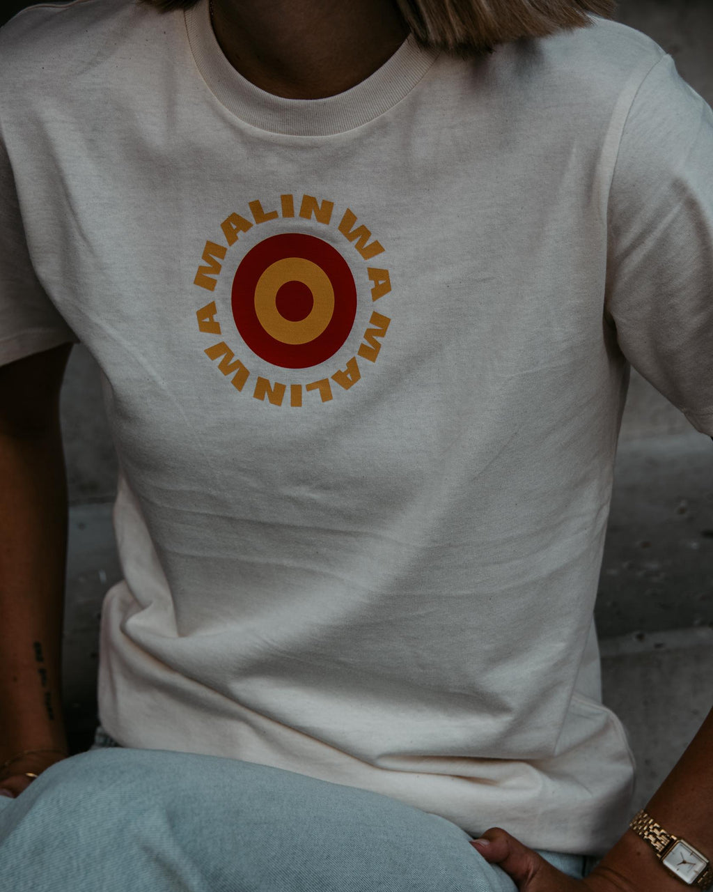tshirt beige cirkel kids