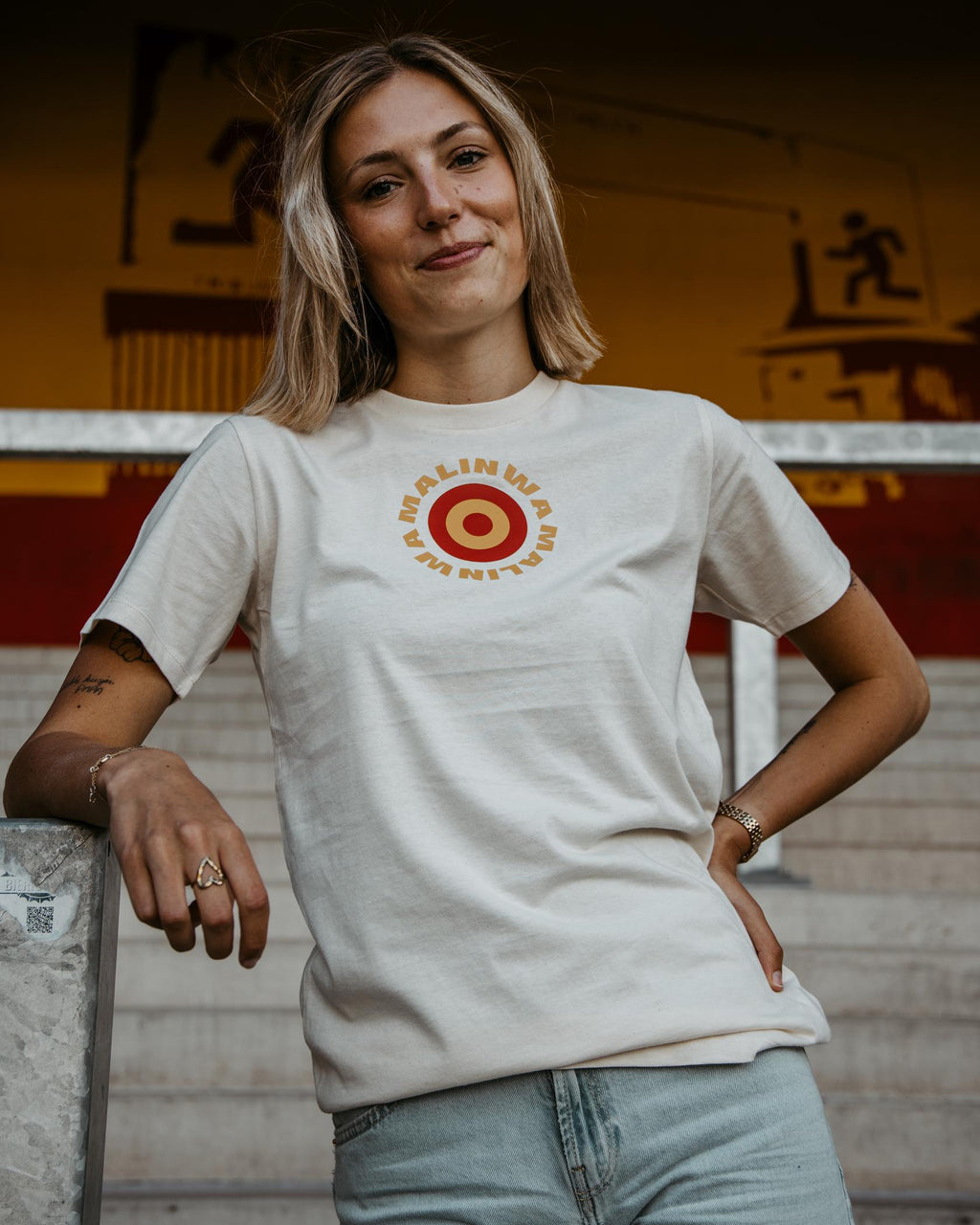 tshirt beige cirkel kids