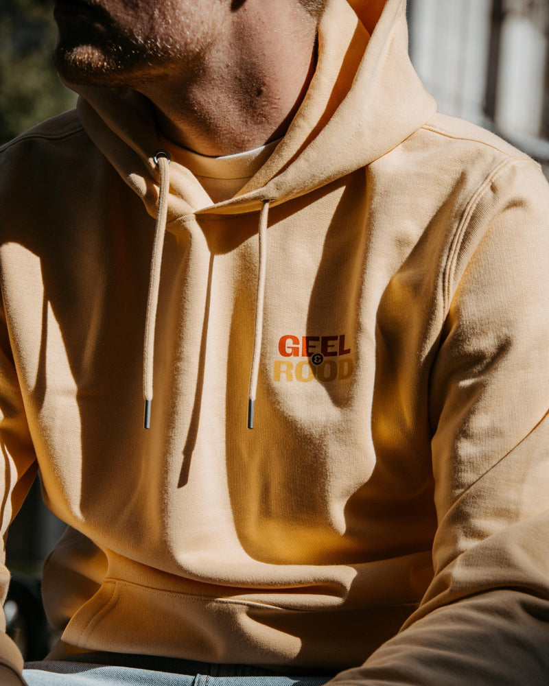 Hoodie geel volwassen