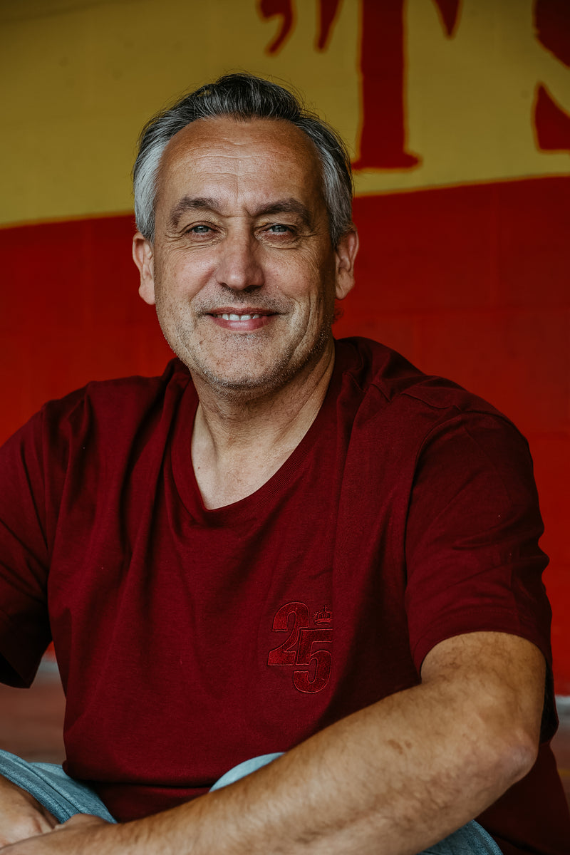 T-shirt 25 - Volwassenen - Bordeaux