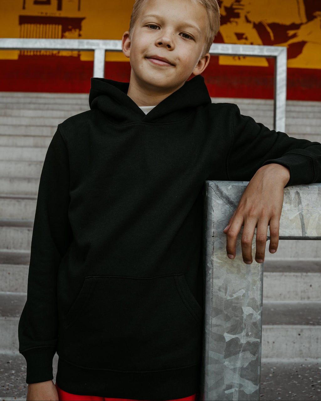 hoodie zwart cirkel kids