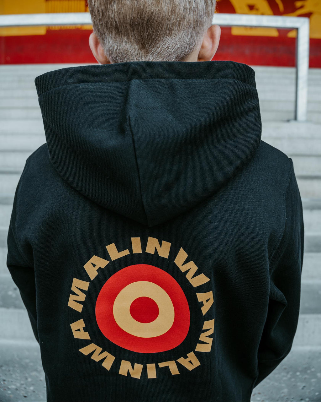 hoodie zwart cirkel kids