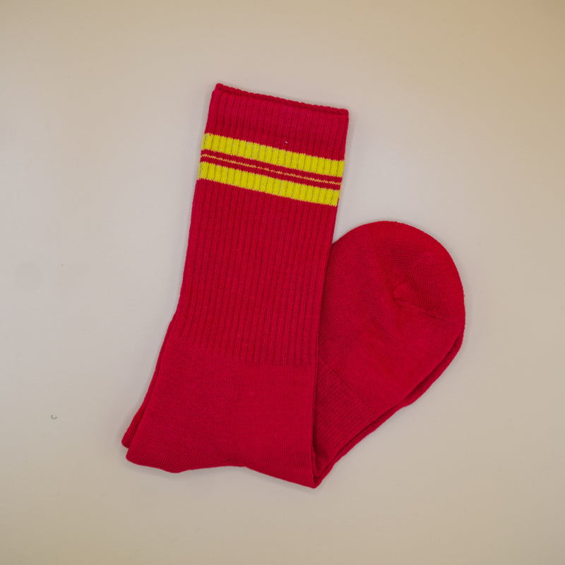 Rode tennissokken